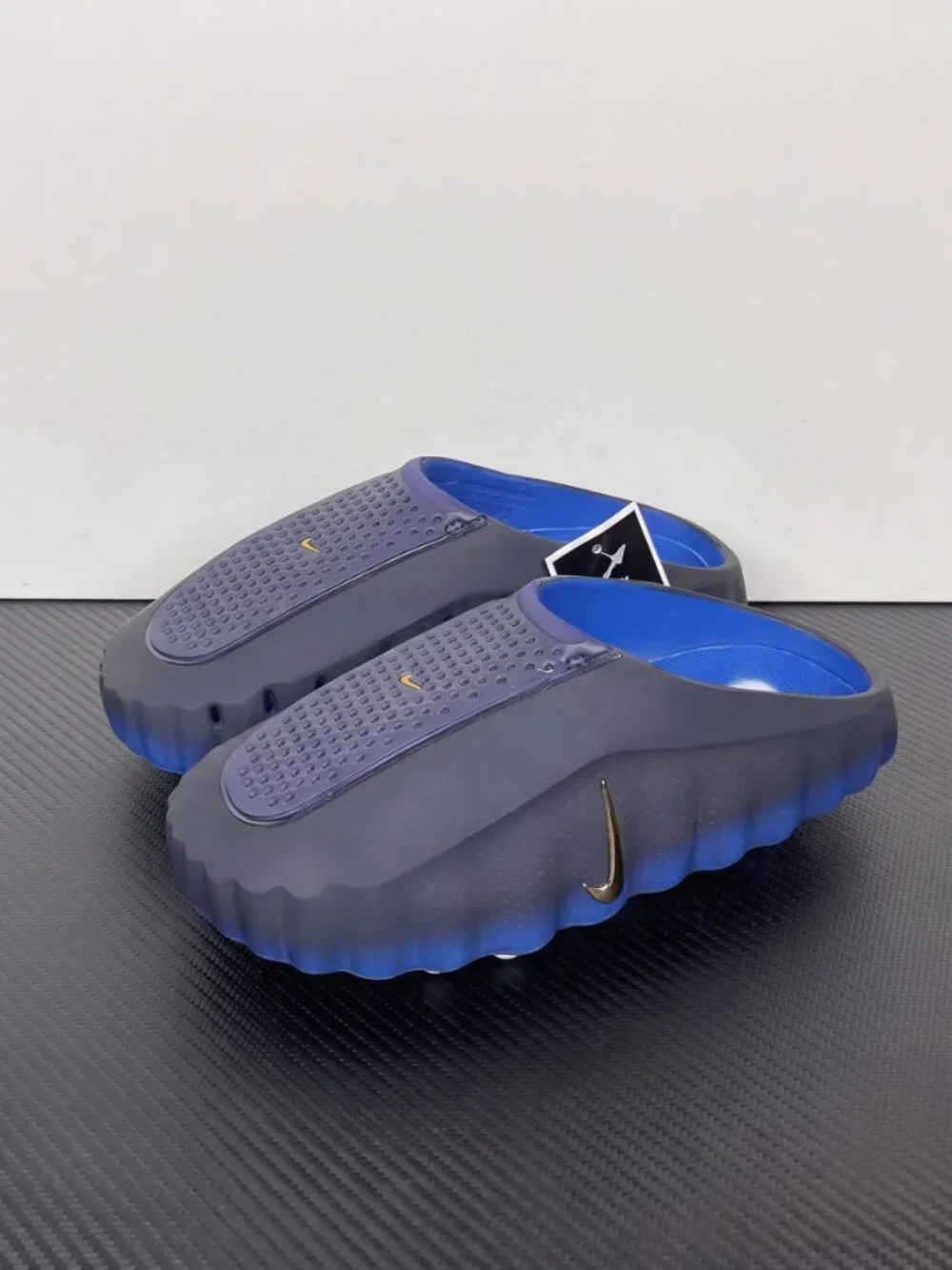 New - Men's Nike Mind 001 Blackened Blue Game Royal Slides